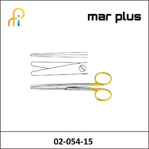 MAR PLUS MAYO-STILLE SCISS. TUNGSTEN TC STR BL/BL 15CM