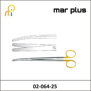 MAR PLUS METZENBAUM SCISS. TUNGSTEN TC CVD BL/BL 25CM