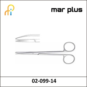 MAR PLUS DISSECT. SCISSORS, SH/SH, CVD., 14.5 CM