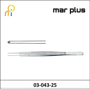 MAR PLUS STANDARD DISSECTING FORCEPS BROAD STR 25CM
