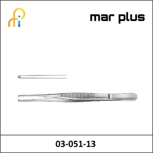 MAR PLUS SLIM FORCEPS TISSUE 1X2 T. 13 CM