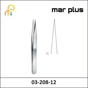 MAR PLUS FORCEPS, JEWELER, STR., NO. 3, 12 CM