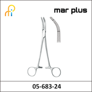 MAR PLUS CLAMP FCPS., HEANEY, 2 T., CVD., 24 CM