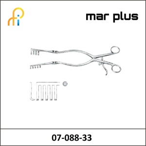 MAR PLUS BLUNT ADSON SPREADER 4X5 T., 33 CM