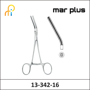 MAR PLUS ATR. VASC. FORCEPS, DARDIK, 30degrees, 16 CM
