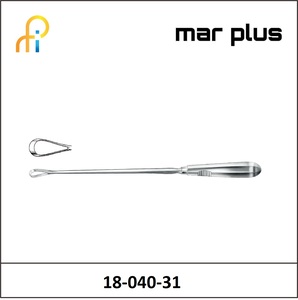 MAR PLUS UTER. CURETTE 12 MM SH., RIG. 31.5 CM