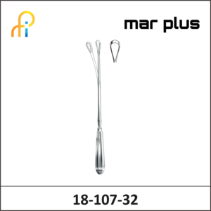 MAR PLUS UTER. CURETTE, 15 MM, SH., MALL., 32 CM