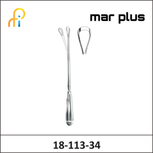 MAR PLUS UTER. CURETTE, 25 MM, SH., MALL., 34 CM