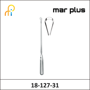 MAR PLUS UTER. CURETTE, 21 MM, BL., RIG., 31 CM