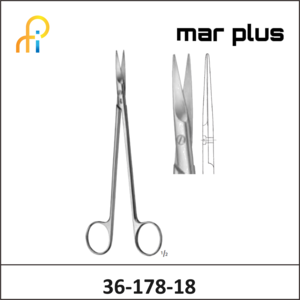 MAR PLUS TOENNIS SCISSORS X-DEL STR180MM