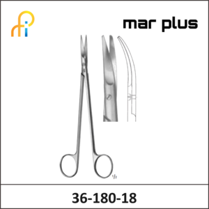 MAR PLUS TOENNIS SCISSORS DEL CVD180MM